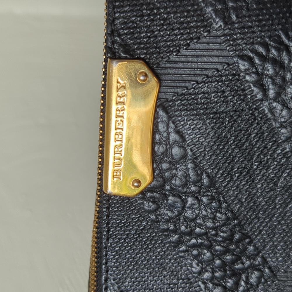 Burberry Black Grain Leather Chichester Purse - Picture 3 of 10